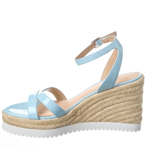 Stuart Weitzman Light Blue Patent Wedges - Picture 2 of 3